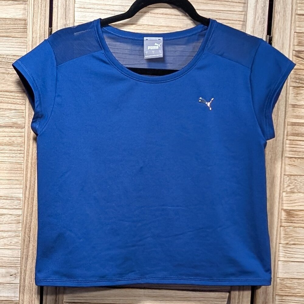 Puma Mesh Women's Top Cobalt Blue Size Small